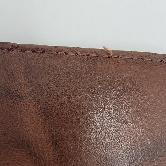 Vintage Buxton Key-Tainer Brown Genuine Leather Key Holder Organizer - Picture 4 of 9